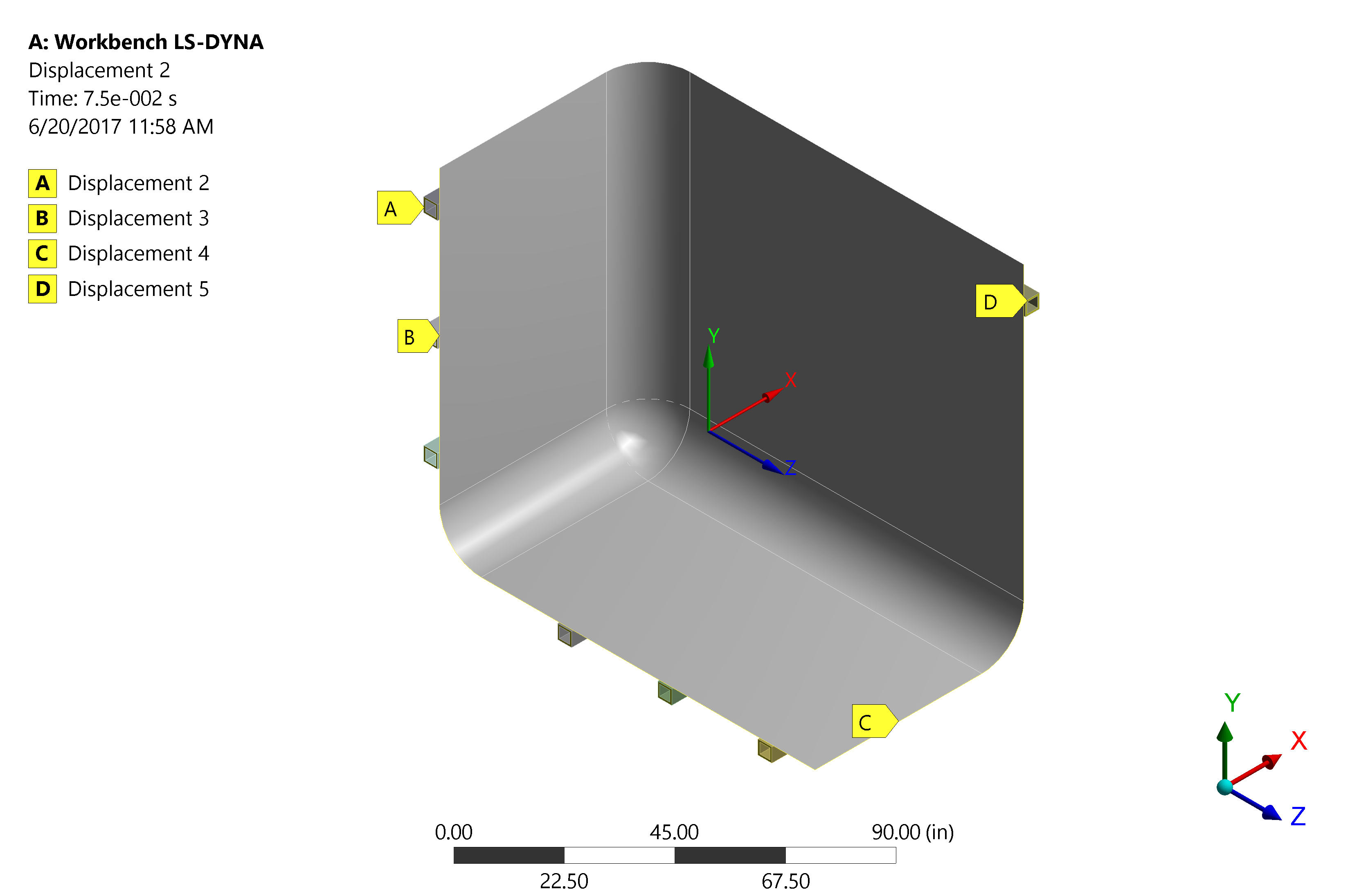 HDPE Tank Lateral Translation Boundary Conditions
