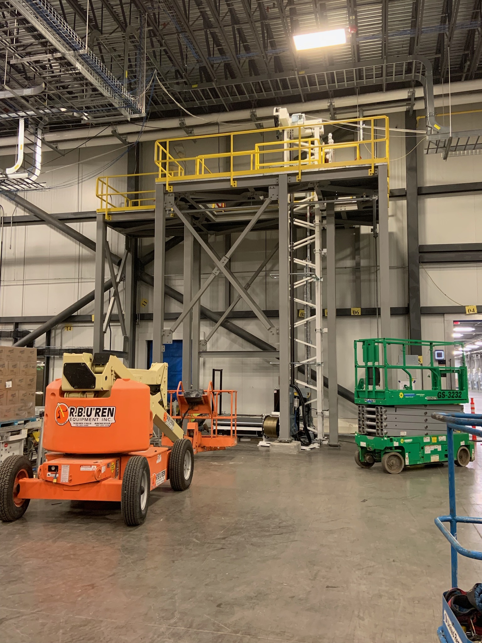 Pallet Elevator and Conveyor Structural Steel Detailing